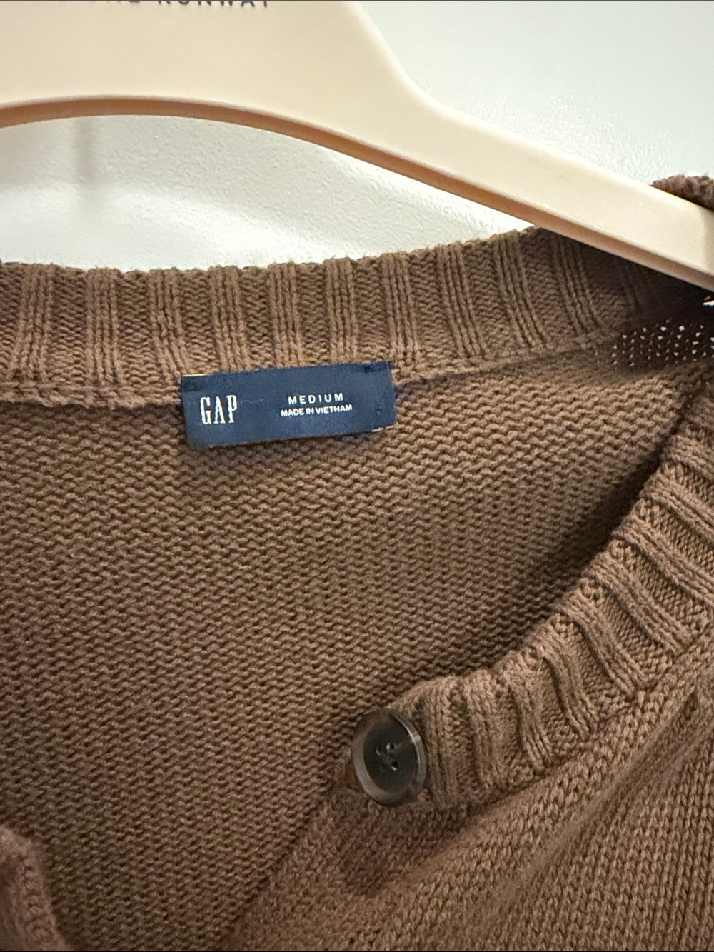 GAP Brown Button-Front Knit Cardigan - Picture 3 of 4
